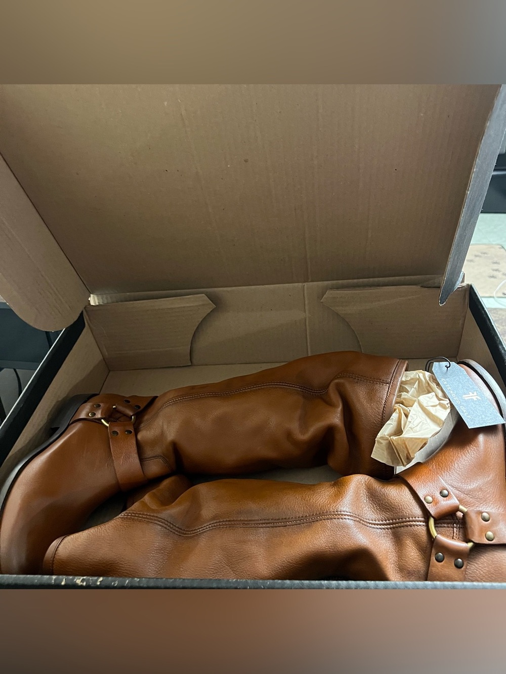 Women’s Brown Leather Riding Boots